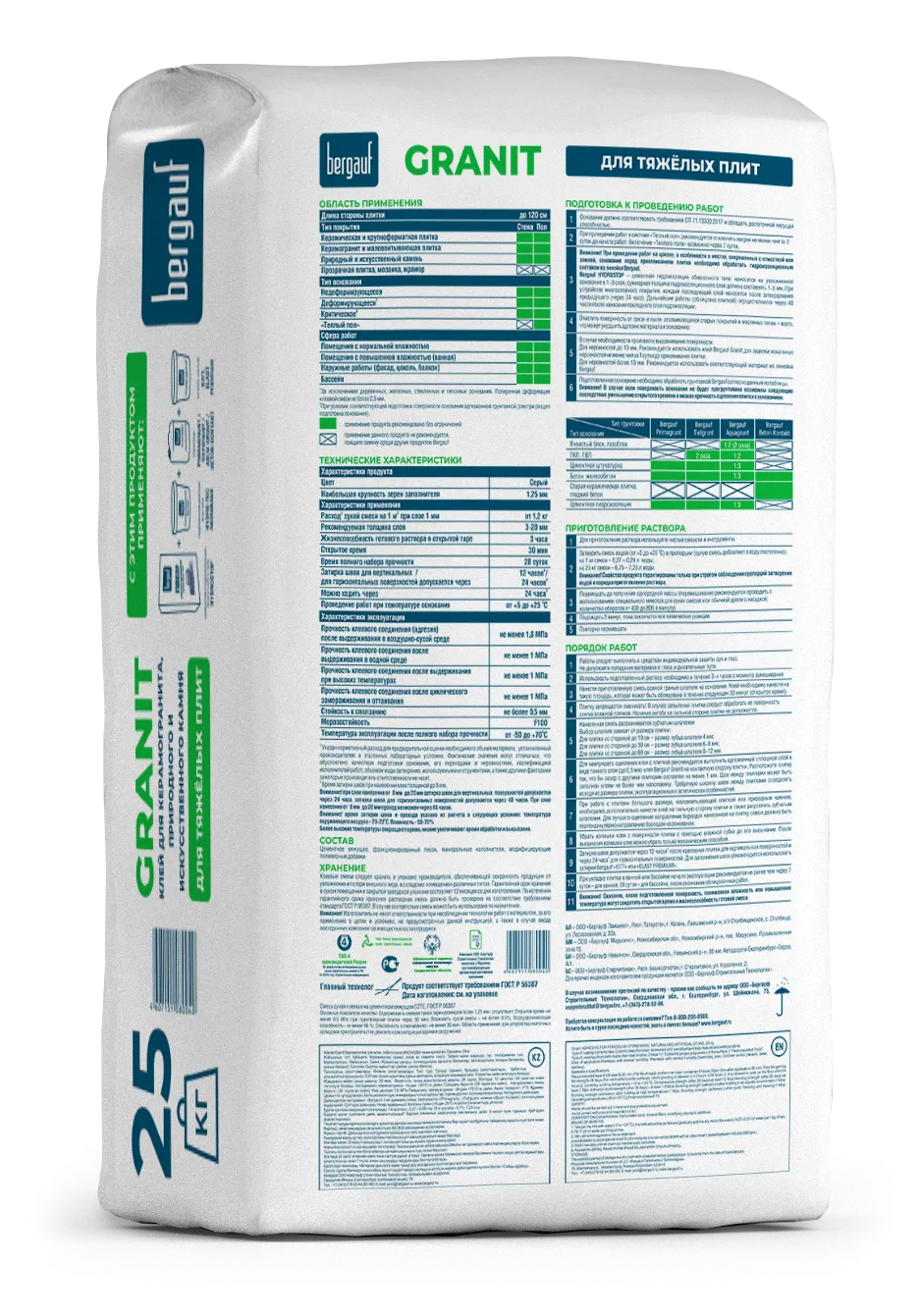 Granit 25кг оборот